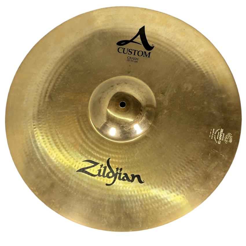 Used Zildjian A Custom Crash Cymbal 20" - Good - Drum Center Of Portsmouth