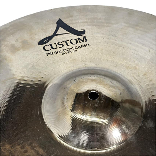 Used Zildjian A Custom Projection Crash Cymbal 19" - Good - Drum Center Of Portsmouth