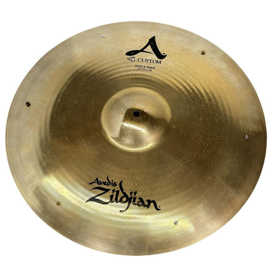 Used Zildjian A Custom Sizzle Ride Cymbal 20" 2244 grams - Drum Center Of Portsmouth