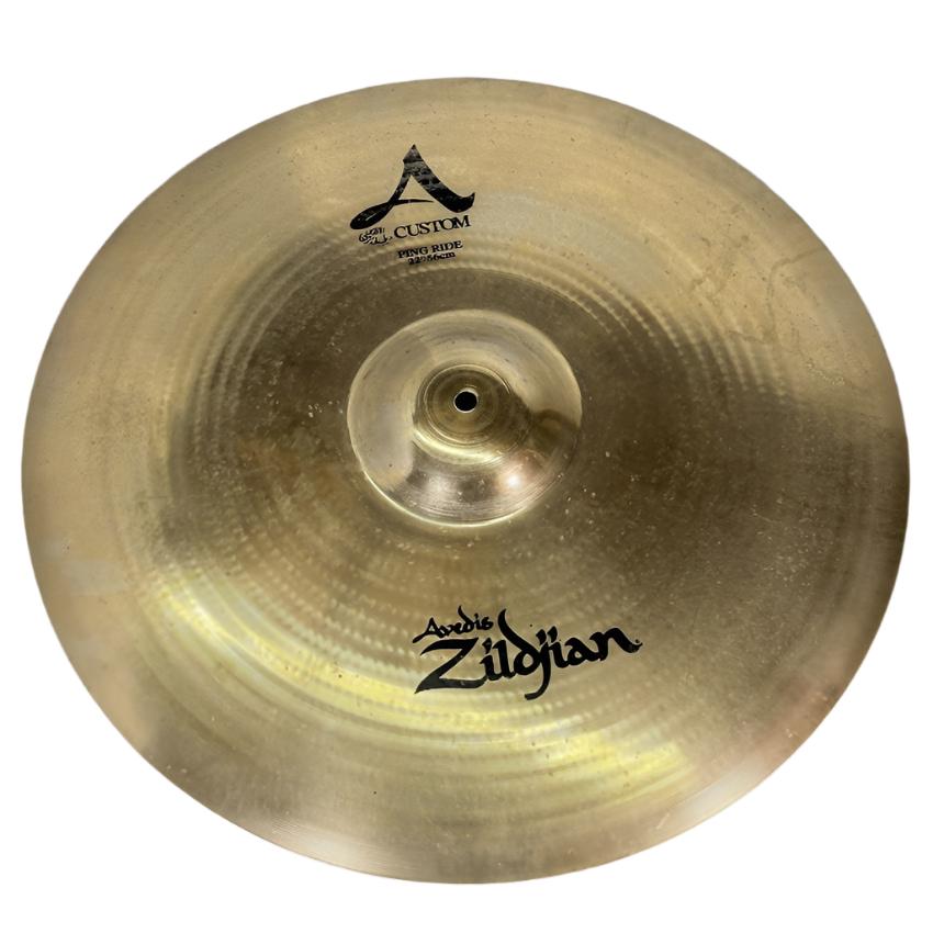 Used Zildjian A Custom Ping Ride Cymbal 22" - Good - Drum Center Of Portsmouth