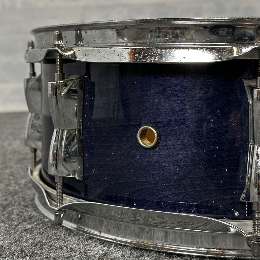 Used Yamaha Stage Custom Snare Drum 14x5.5 Blue - Fair - Drum Center Of Portsmouth