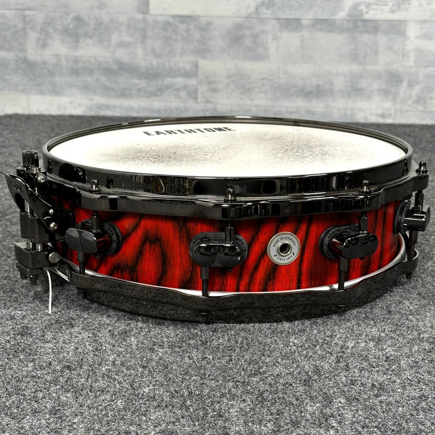Used Sonor SQ2 Thin Maple Snare Drum 14x4.25 Fiery Red - Very Good - Drum Center Of Portsmouth