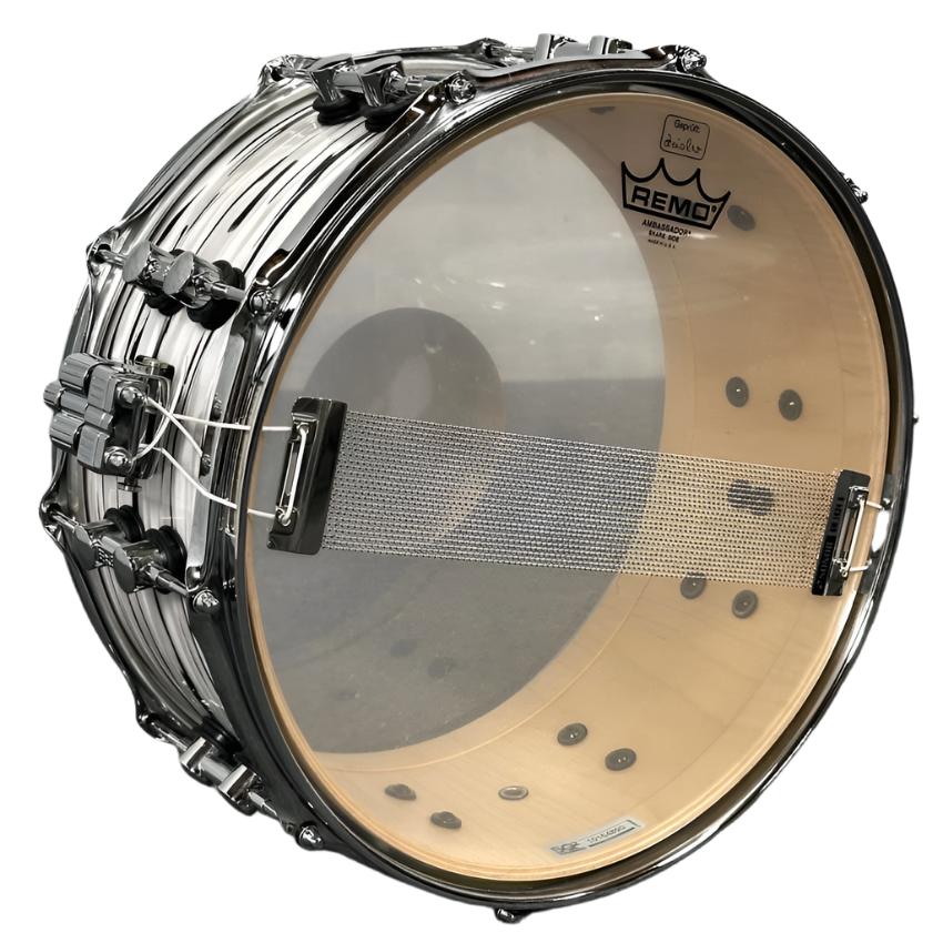 Used Sonor SQ2 Vintage Maple Snare Drum 14x6.5 White Oyster - Very Good - Drum Center Of Portsmouth
