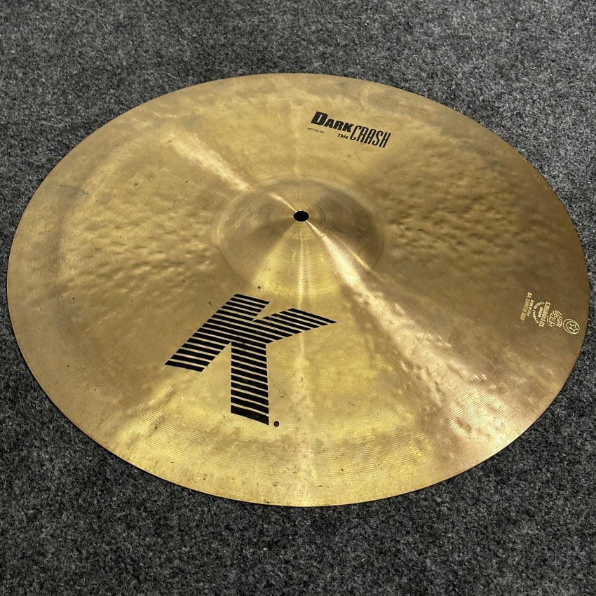 Used Zildjian K Dark Thin Crash Cymbal 20" - Very Good - Drum Center Of Portsmouth
