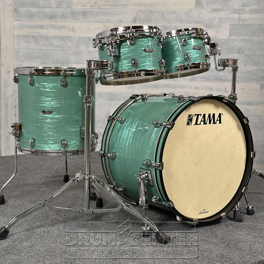 Tama Starclassic Maple 4pc Drum Set Surf Green Silk - Drum Center Of Portsmouth