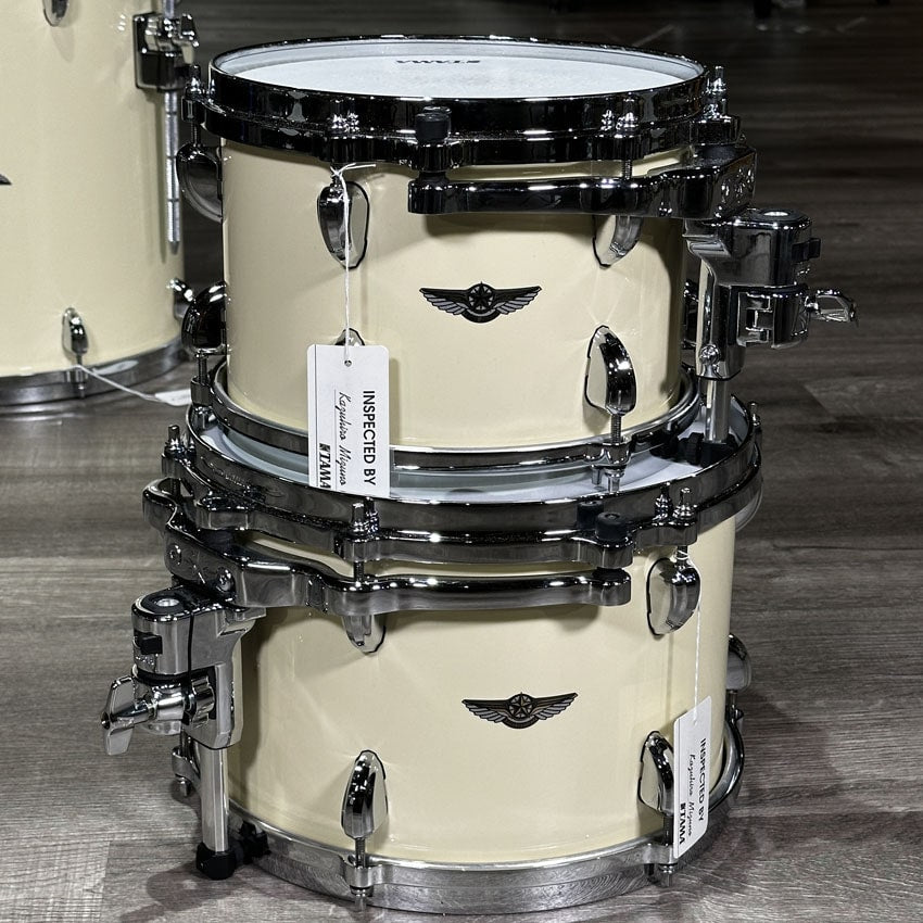 Used Tama Star Walnut 5pc Drum Set Antique White - Drum Center Of Portsmouth