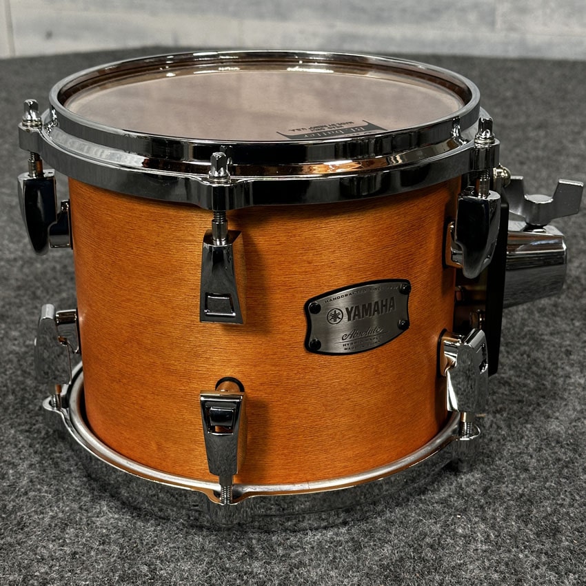 Used Yamaha Absolute Hybrid Maple Tom 8x7 Vintage Natural - Excellent - Drum Center Of Portsmouth