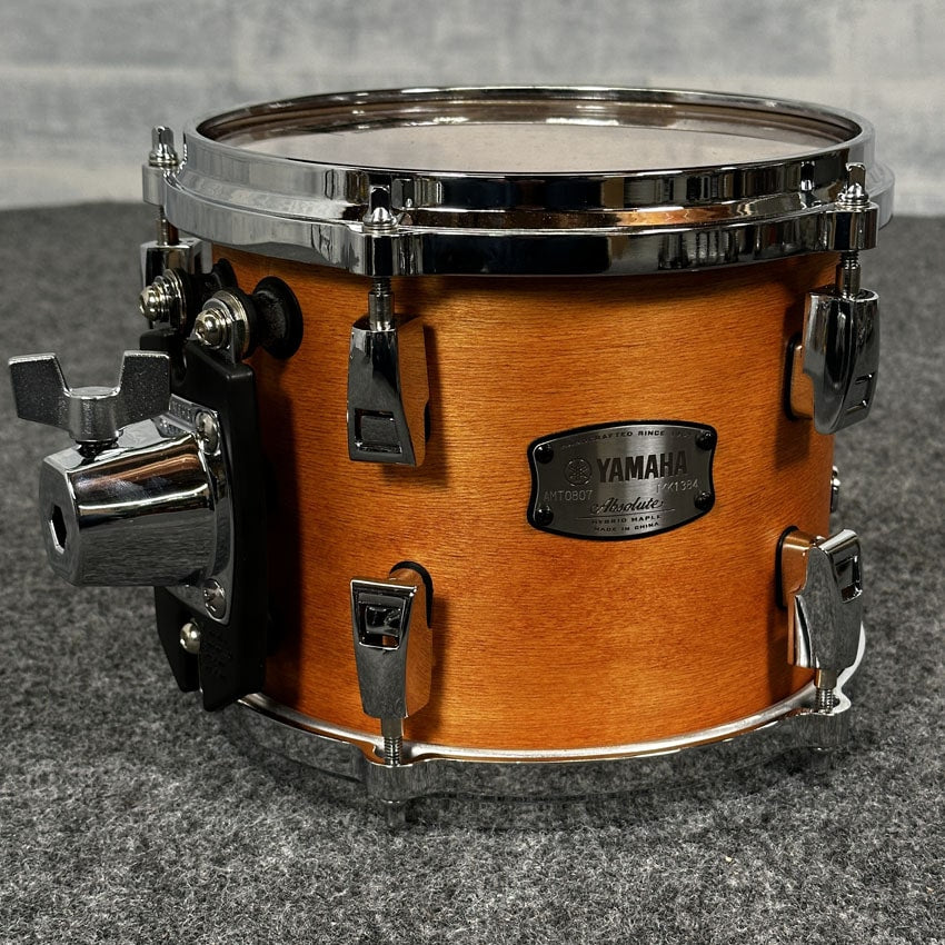 Used Yamaha Absolute Hybrid Maple Tom 8x7 Vintage Natural - Excellent - Drum Center Of Portsmouth