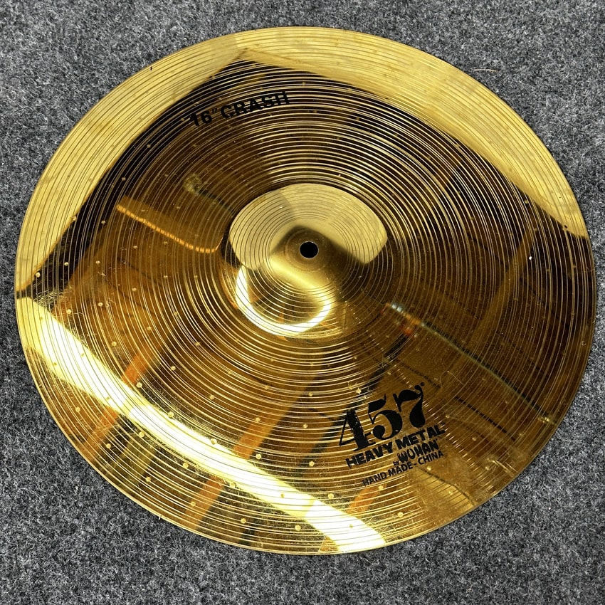 Used Wuhan 457 Heavy Metal Crash Cymbal 16" - Very Good - Drum Center Of Portsmouth