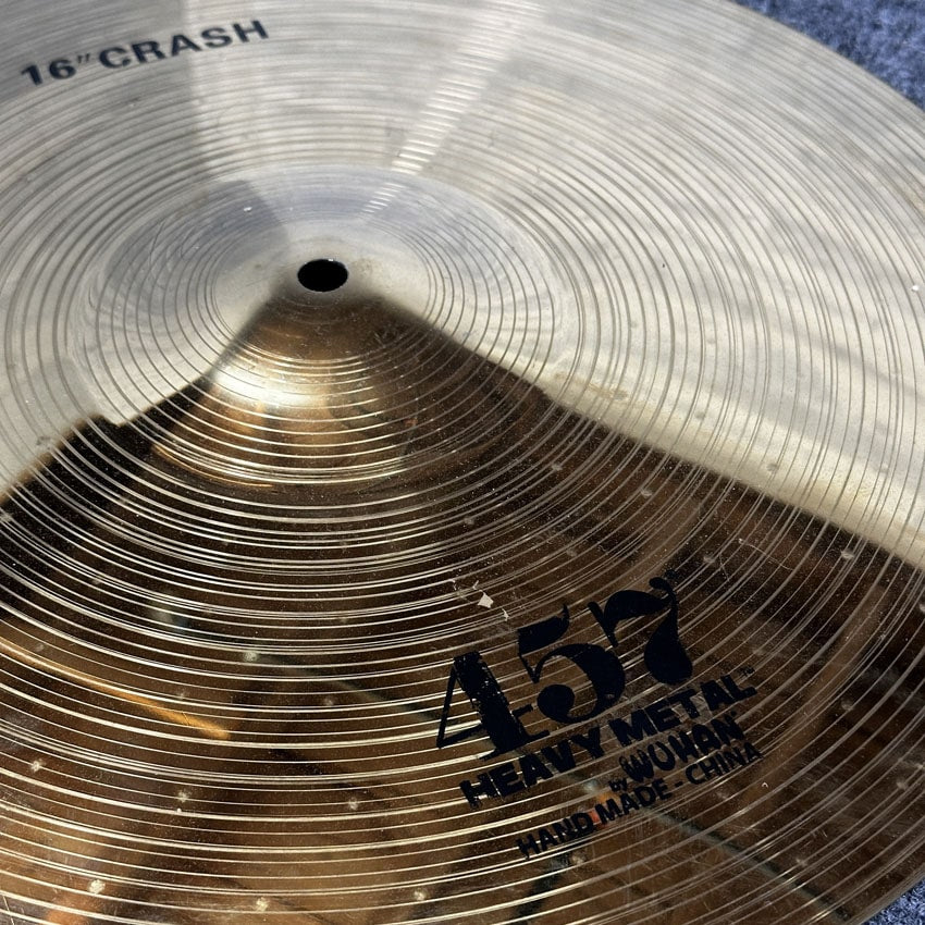 Used Wuhan 457 Heavy Metal Crash Cymbal 16" - Very Good - Drum Center Of Portsmouth