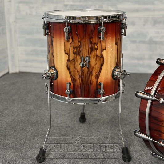 Sonor SQ2 Maple 3pc Drum Set Red Burst Fade Over African Marble - Drum Center Of Portsmouth