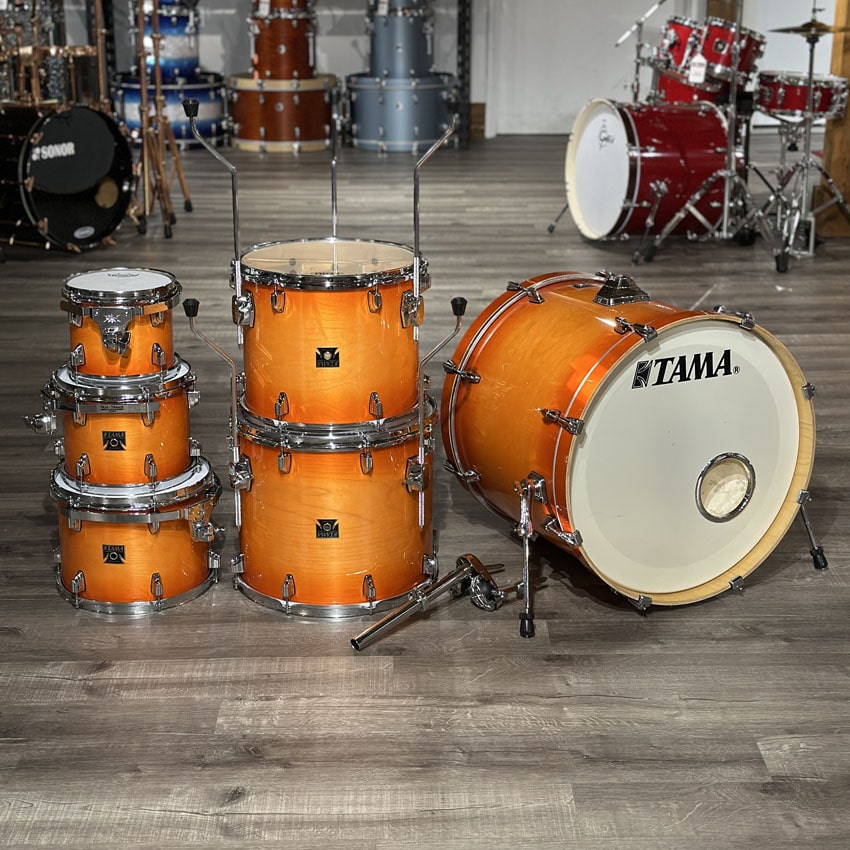 Used Tama SuperStar Classic 6pc Drum Set Tangerine Burst - Very Good - Drum Center Of Portsmouth