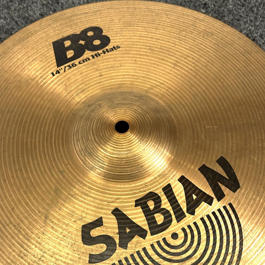 Used Sabian B8 Hi Hat Cymbals 14" - Good - Drum Center Of Portsmouth