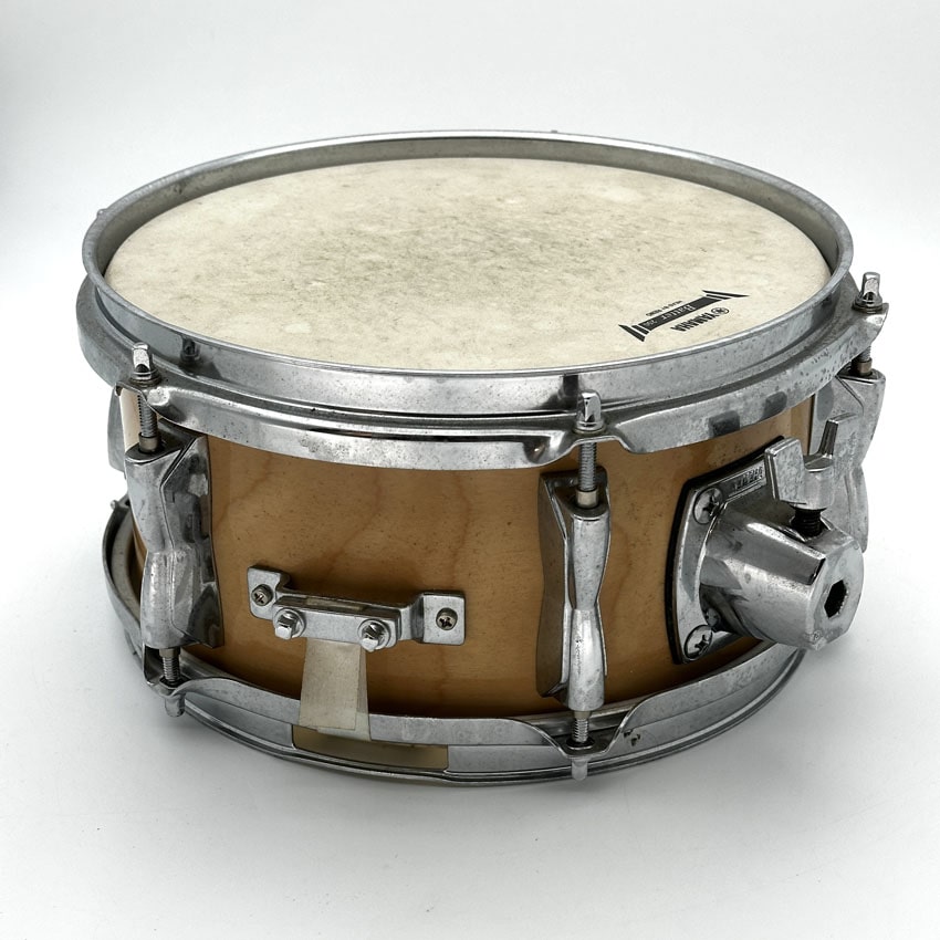 Used Yamaha Wood Shell Snare Drum 10x5 Natural Gloss - Good - Drum Center Of Portsmouth