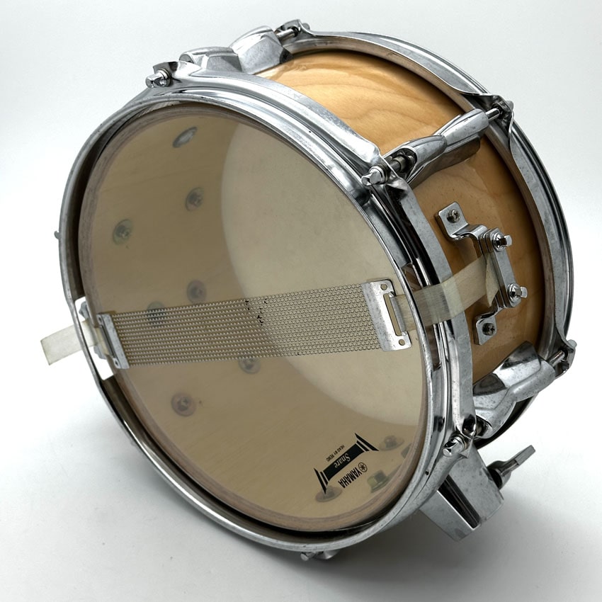 Used Yamaha Wood Shell Snare Drum 10x5 Natural Gloss - Good - Drum Center Of Portsmouth