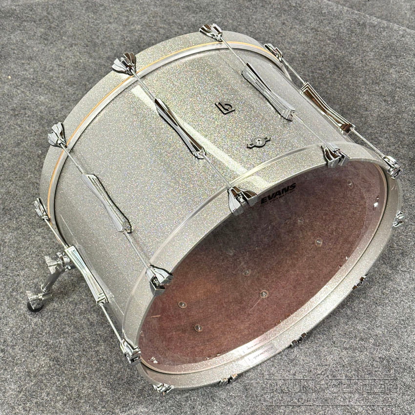 British Drum Company Lounge 4pc Rock Drum Set Sheffield Silver DEMO MODEL - Drum Center Of Portsmouth