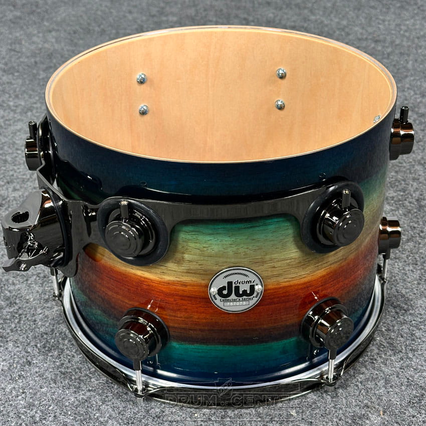DW Collectors SonicPly 6pc Drum Set Regal Blue Burst Padauk w/Black Hardware - Drum Center Of Portsmouth