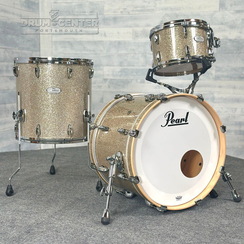 Pearl Masters Maple/Gum 3pc Drum Set 20/12/16 Diamond Glitter - Drum Center Of Portsmouth