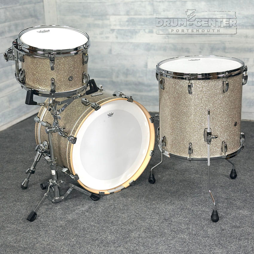 Pearl Masters Maple/Gum 3pc Drum Set 20/12/16 Diamond Glitter - Drum Center Of Portsmouth