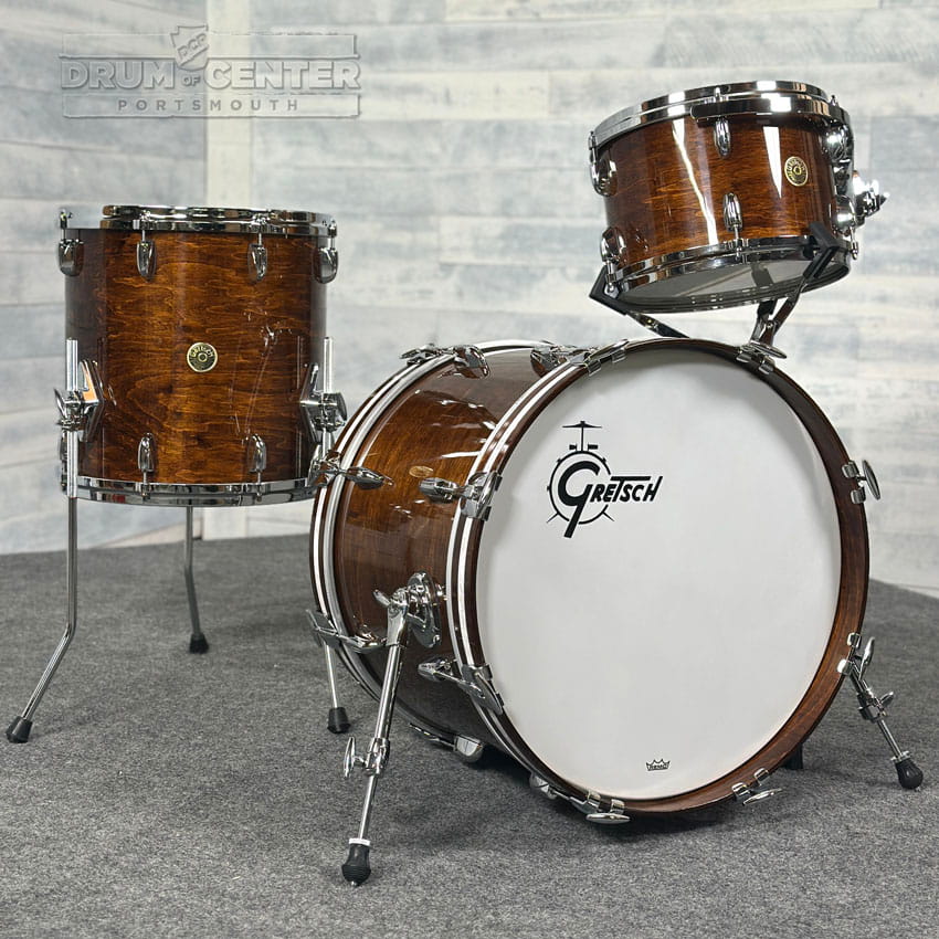 Gretsch USA Custom 3pc Drum Set Antique Maple Gloss - Drum Center Of Portsmouth