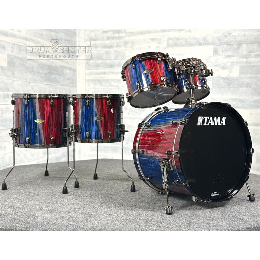 Tama Starclassic Limited Edition Walnut/Birch 5pc Drum Set Crimson Sapphire Cascade - Drum Center of Portsmouth
