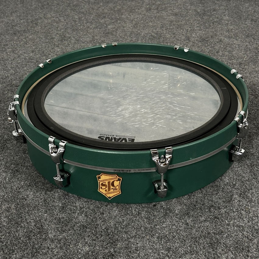 Used SJC Custom Gong Drum 20x4 Matte Green - Excellent - Drum Center Of Portsmouth