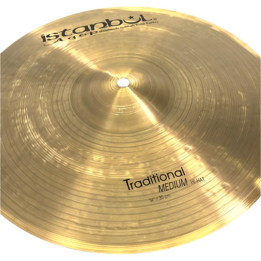 Used Istanbul Agop Traditional Medium Hi Hat Cymbals 14" 1015/1158g - Drum Center Of Portsmouth