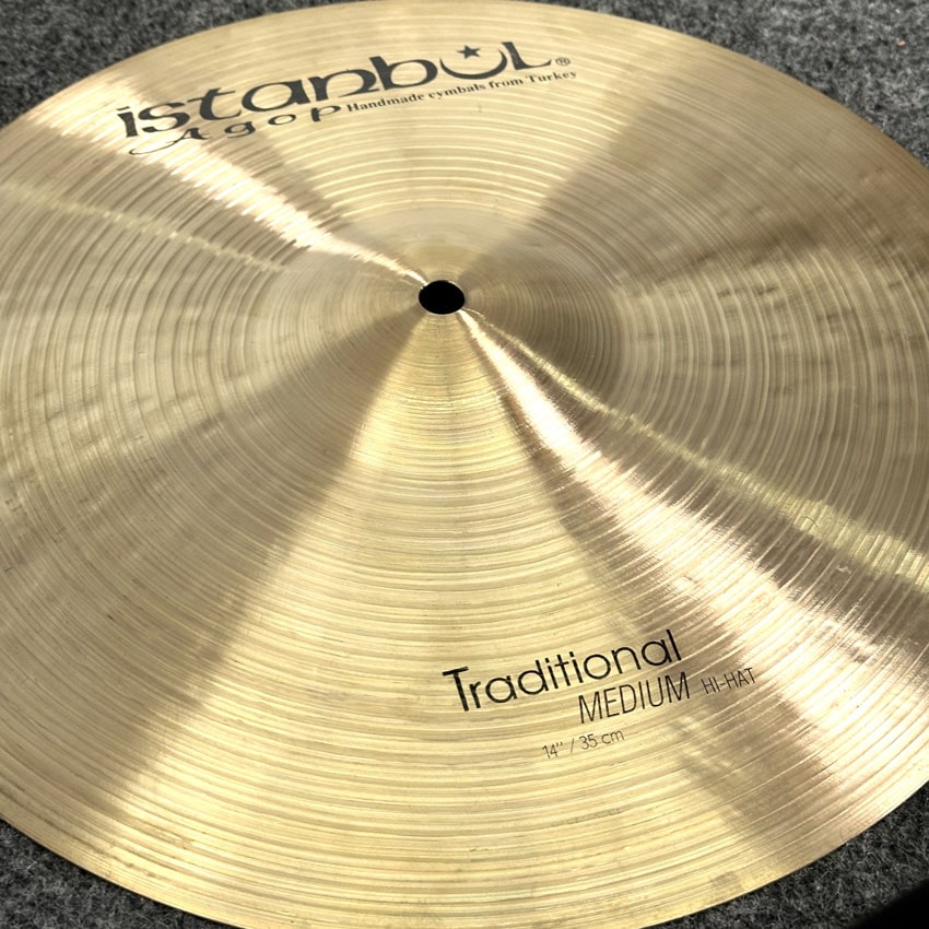 Used Istanbul Agop Traditional Medium Hi Hat Cymbals 14" 1015/1158g - Drum Center Of Portsmouth