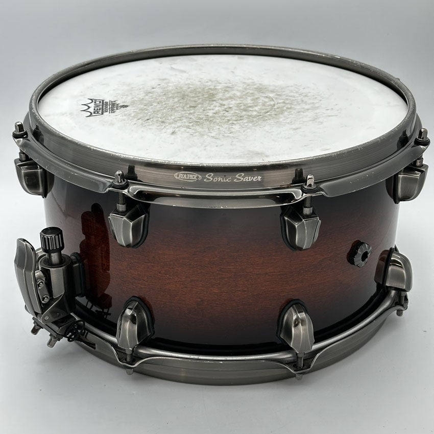 Used Mapex Black Panther Blaster Snare Drum 13x7 Red Black Burst - Very Good - Drum Center Of Portsmouth