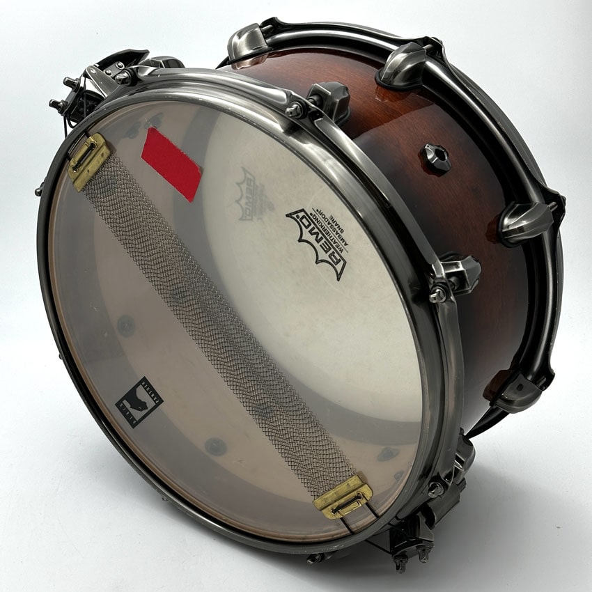 Used Mapex Black Panther Blaster Snare Drum 13x7 Red Black Burst - Very Good - Drum Center Of Portsmouth