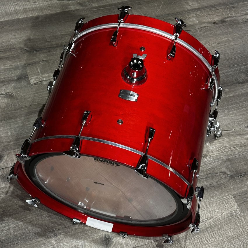 Used Yamaha Absolute Hybrid Maple 4pc Drum Set Red Autumn - Very Good - Drum Center Of Portsmouth
