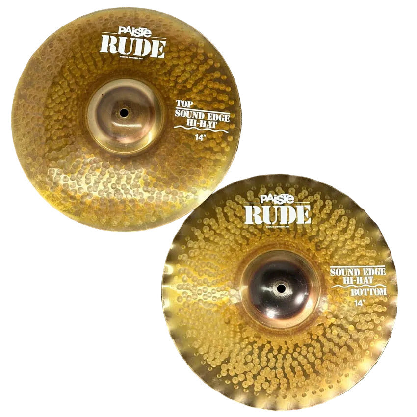 Used Paiste Rude Sound Edge Hi Hat Cymbal 14 - Very Good - Drum Center Of Portsmouth