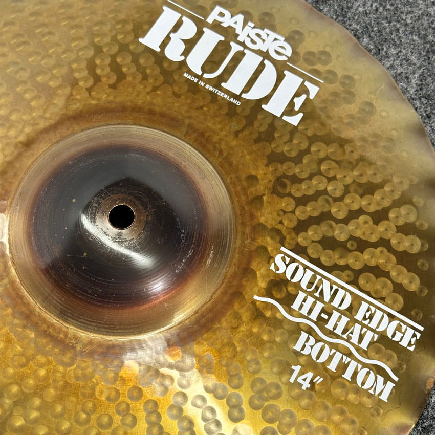 Used Paiste Rude Sound Edge Hi Hat Cymbal 14 - Very Good - Drum Center Of Portsmouth