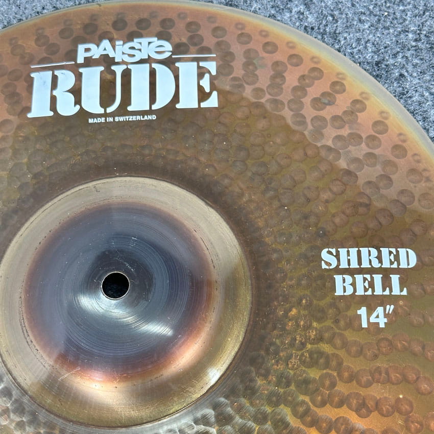 Used Paiste Rude Shred Bell 14 - Very Good - Drum Center Of Portsmouth