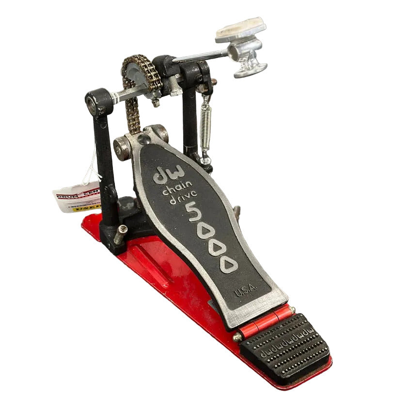 Used DW 5000 Double Chain Single Bass Drum Pedal - Fair - Drum Center Of Portsmouth