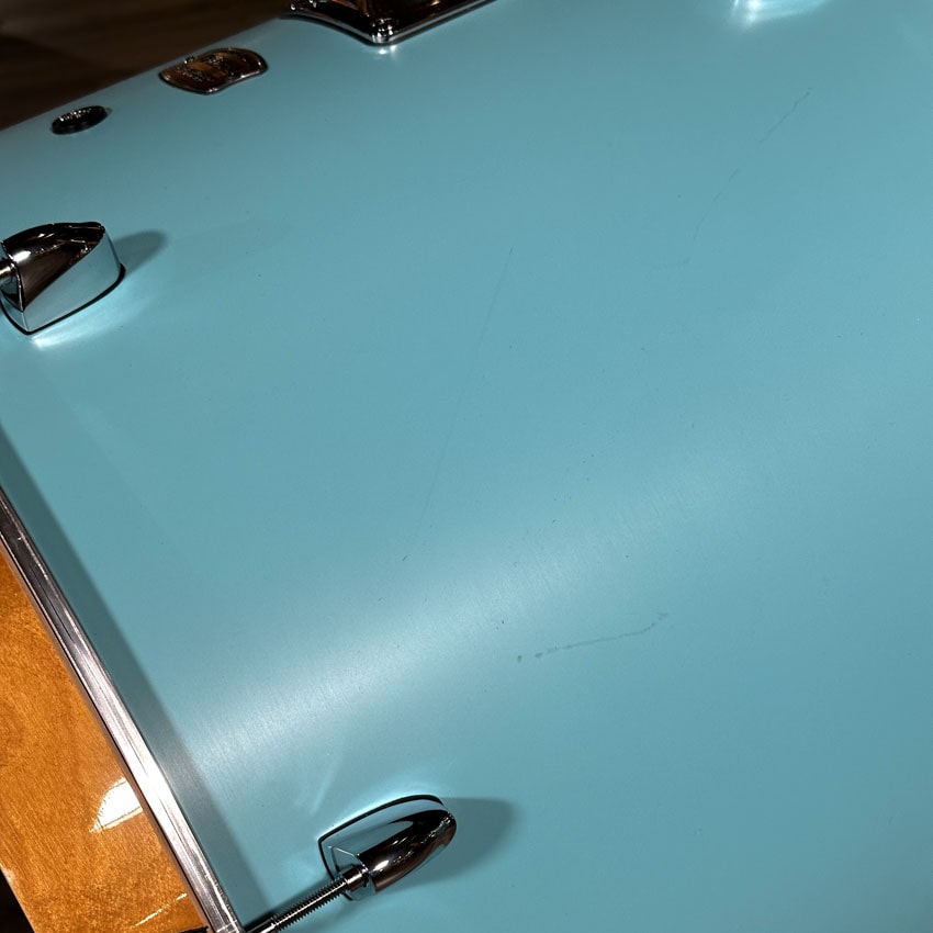Used Yamaha Stage Custom Birch 5pc Drum Set Matte Surf Green - Very Good - Drum Center Of Portsmouth