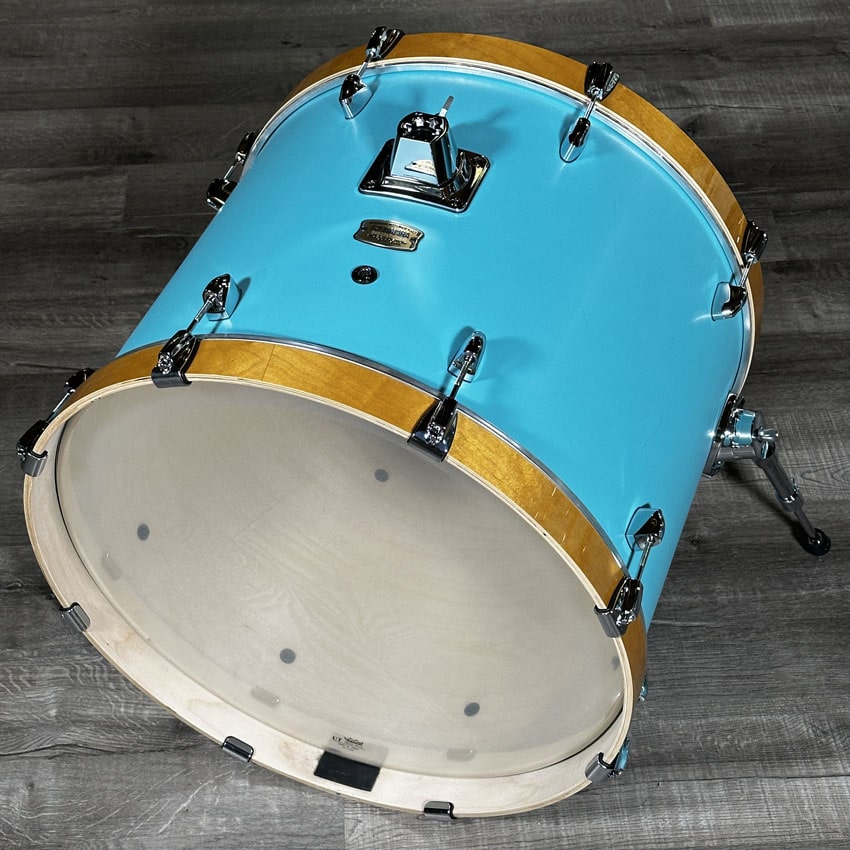 Used Yamaha Stage Custom Birch 5pc Drum Set Matte Surf Green - Very Good - Drum Center Of Portsmouth