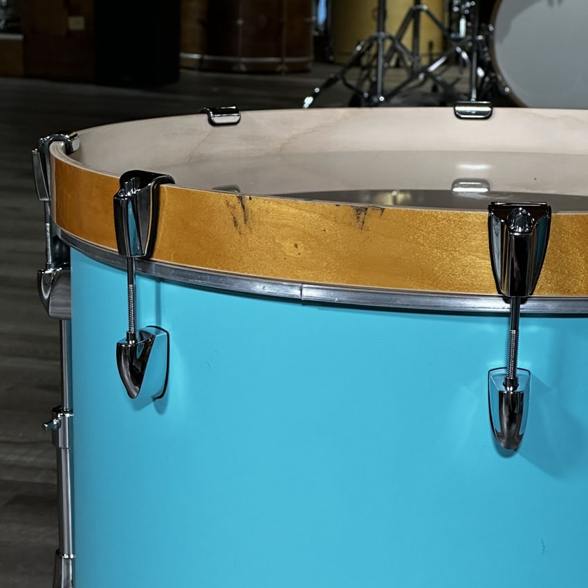 Used Yamaha Stage Custom Birch 5pc Drum Set Matte Surf Green - Very Good - Drum Center Of Portsmouth