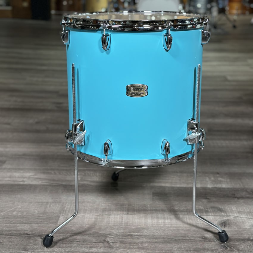 Used Yamaha Stage Custom Birch 5pc Drum Set Matte Surf Green - Very Good - Drum Center Of Portsmouth
