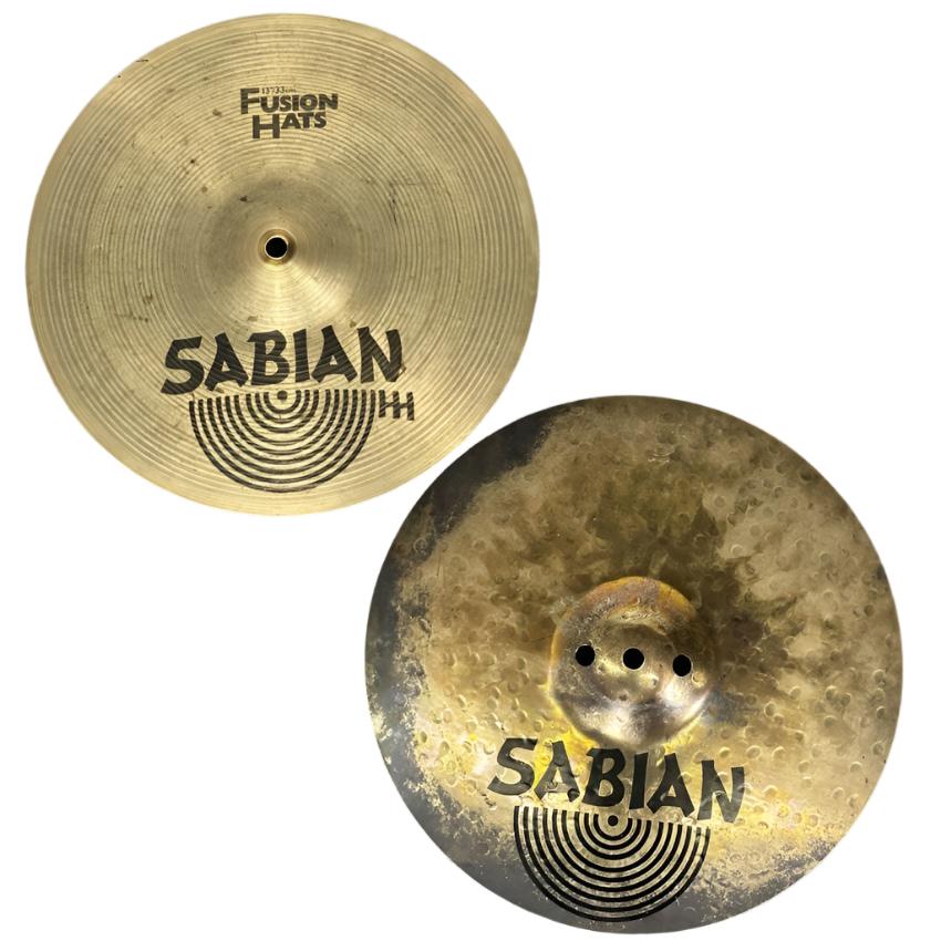 Used Sabian HH Fusion Hi Hat Cymbals 13" - Good - Drum Center Of Portsmouth