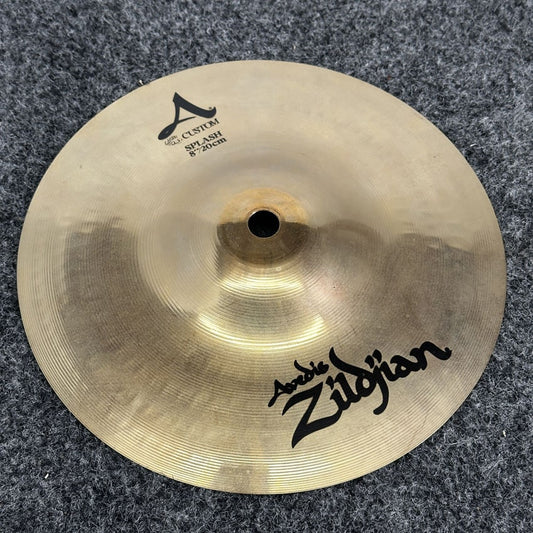 Used Zildjian A Custom Splash Cymbal 8" - Very Good - Drum Center Of Portsmouth