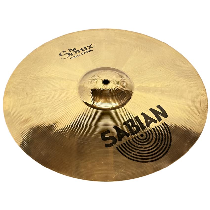 Used Sabian Pro Sonix Crash Cymbal 17" - Fair - Drum Center Of Portsmouth