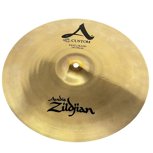 Used Zildjian A Custom Fast Crash Cymbal 14" - Very Good - Drum Center Of Portsmouth