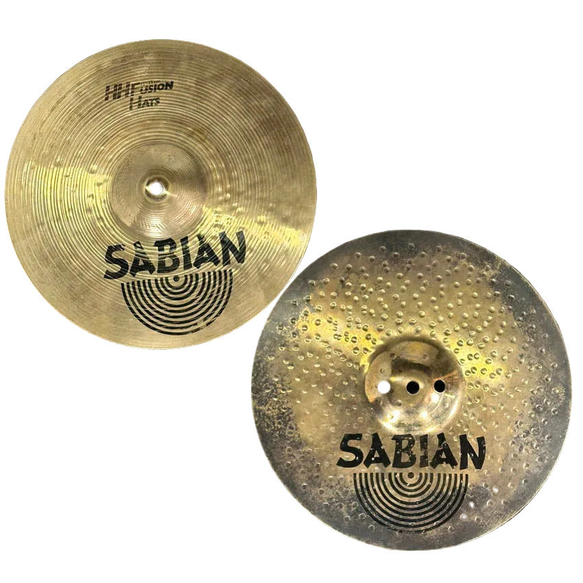 Used Sabian AAX/HH Fusion Hi Hat Cymbals 13 - Good - Drum Center Of Portsmouth