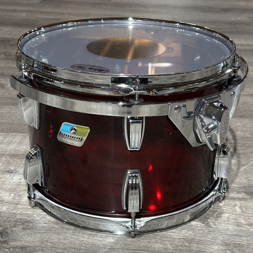 Used Ludwig Vistalite Pro Beat 3pc Drum Set Red - Very Good - Drum Center Of Portsmouth