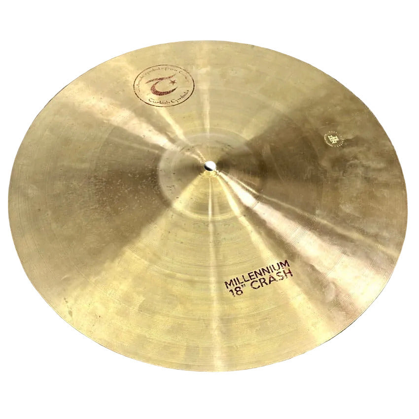 Used Turkish Millennium Crash Cymbal 18 1290g - Good - Drum Center Of Portsmouth