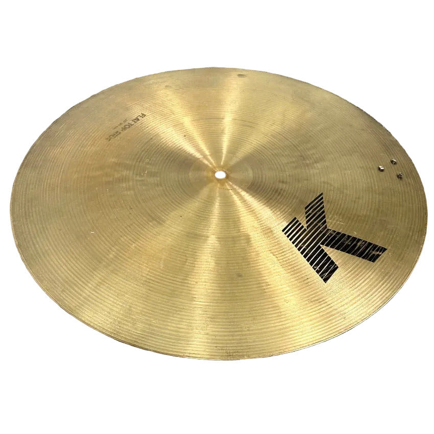 Used Zildjian K Flat Ride 20 w/ Three Rivets - Good - Drum Center Of Portsmouth
