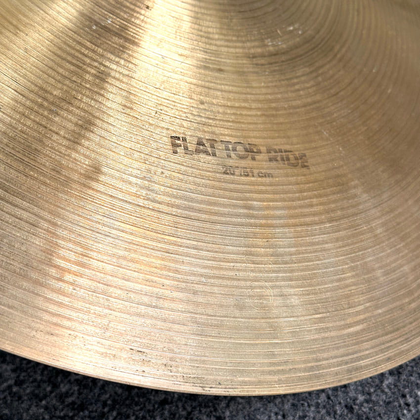Used Zildjian K Flat Ride 20 w/ Three Rivets - Good - Drum Center Of Portsmouth