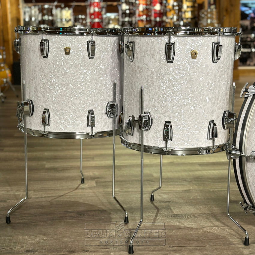Ludwig Classic Maple 4pc Bonham Drum Set White Marine Pearl - Drum Center Of Portsmouth