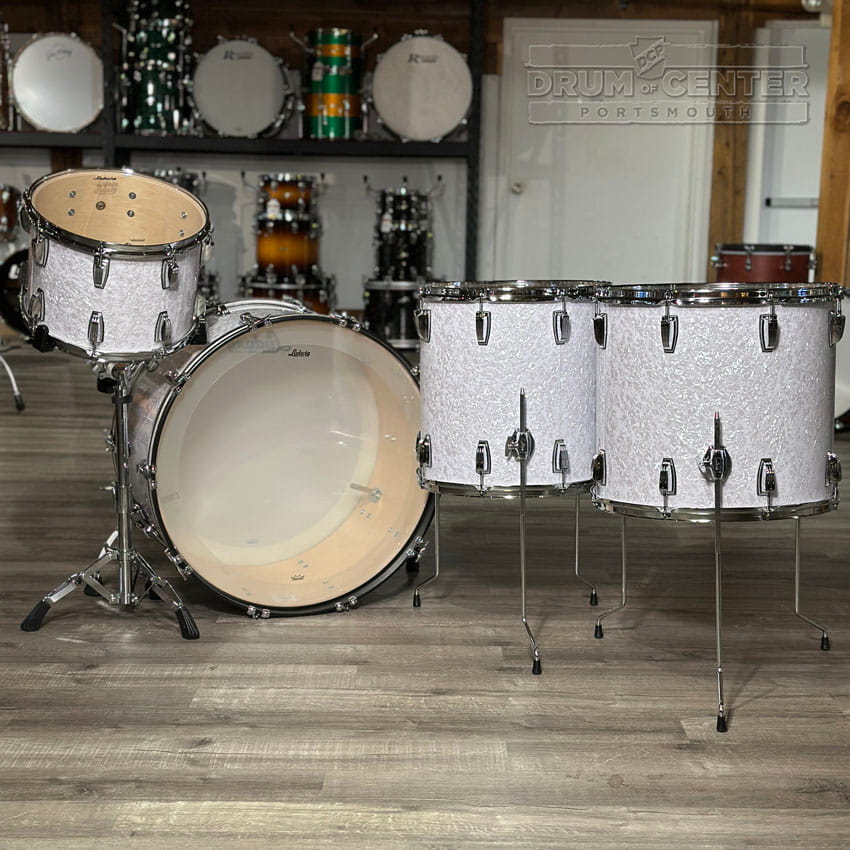 Ludwig Classic Maple 4pc Bonham Drum Set White Marine Pearl - Drum Center Of Portsmouth